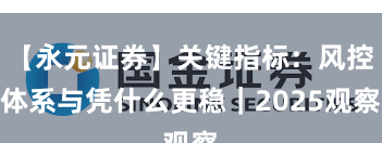 【永元证券】关键指标：风控体系与凭什么更稳｜2025观察